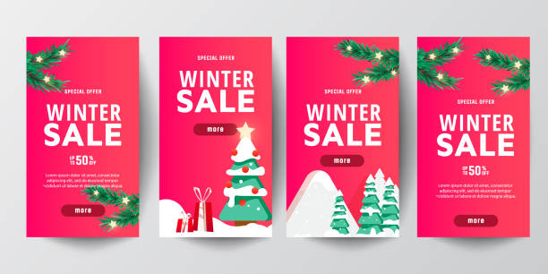 Background xmas design of christmas trees with gifts. Horizontal christmas poster, greeting cards, headers, website Christmas banner. Background Xmas design of Christmas trees with gifts. Horizontal Christmas poster, greeting cards, headers, website discount coupon template silhouette stock illustrations