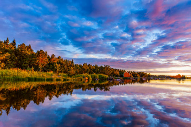 istock Sunrise on a Swedish lake in summertime 1175507346