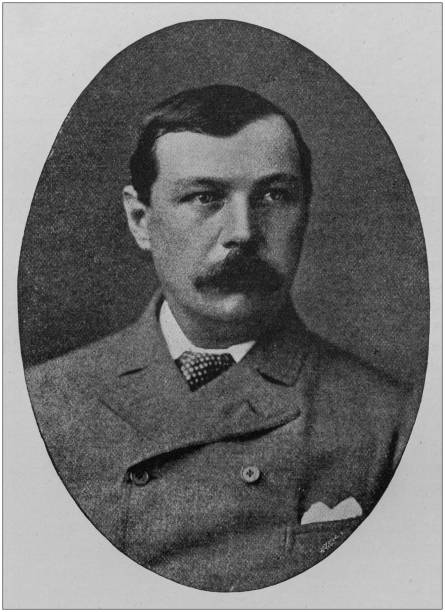 istock Antique portrait of famous men: Arthur Conan Doyle 1175507709