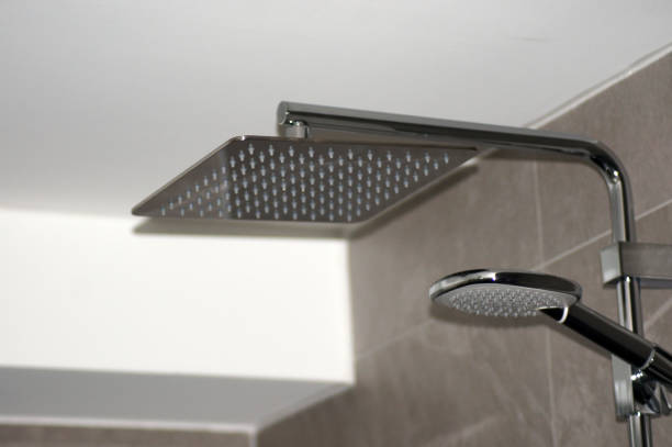 istock Modern rain shower in the bathroom 1175509208