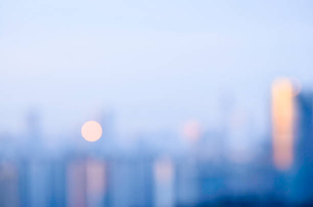 istock Blurred cityscape in a sunny day 1175509866