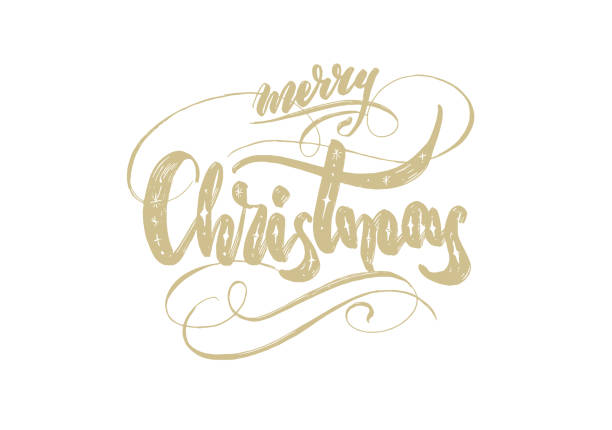 istock christmas card with hand-drawing lettering 