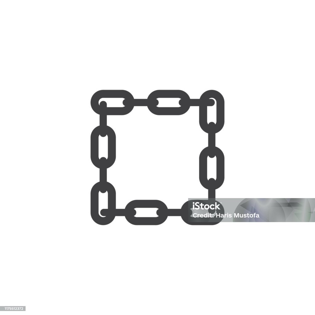 Chain Image Design Chain Graphic Design Template Vector Isolated Illustration Stock ...