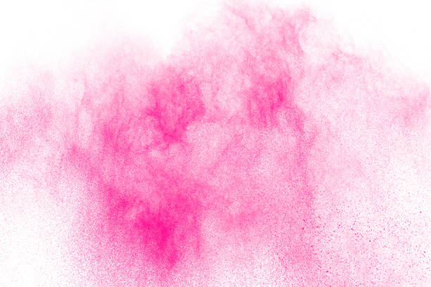 istock Pink powder explosion on white background.Pink dust splash cloud on background. 1175512515