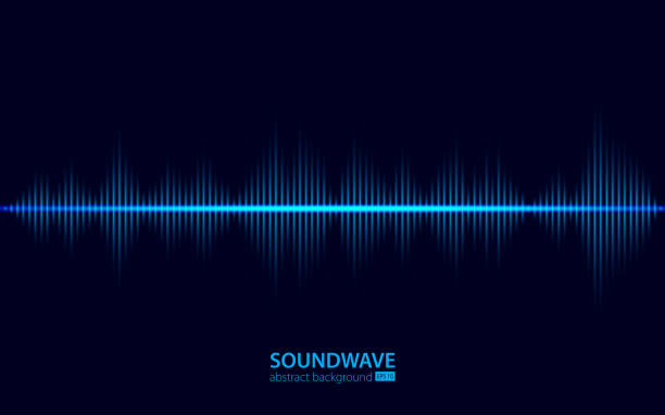 soundwave vektor abstrakten hintergrund. musik-radio-welle. zeichen von audio-digital-aufnahme, vibration, puls und musik-soundtrack - flowing water water air wave stock-grafiken, -clipart, -cartoons und -symbole