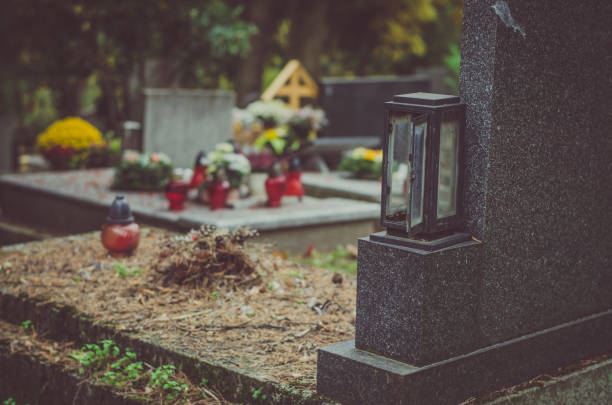 istock nostalgic All Saints Day in the autumnal cemetery 1175532229