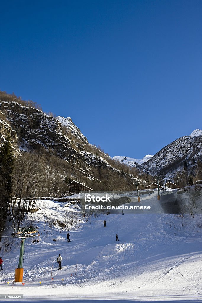 Ski lift point of view - Lizenzfrei Alpen Stock-Foto