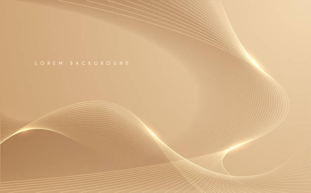 Gold pastel lines abstract bckground Gold pastel lines abstract bckground in vector gold metal borders stock illustrations