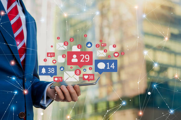 istock Businessman receives notifications on smart phone 1175535977