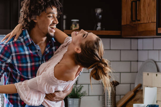istock Young couple at home 1175537040