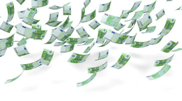 istock A bunch of euro bills falling from the sky 1175537205