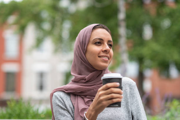 istock Muslim woman relaxing 1175539154