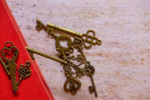 istock The old golden key of some lock 1175541878