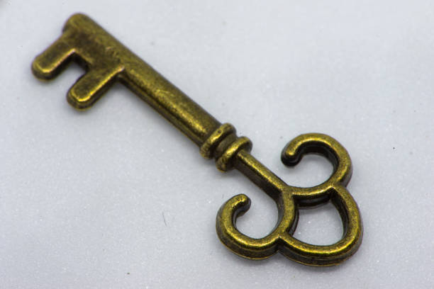 istock The old golden key of some lock 1175541941