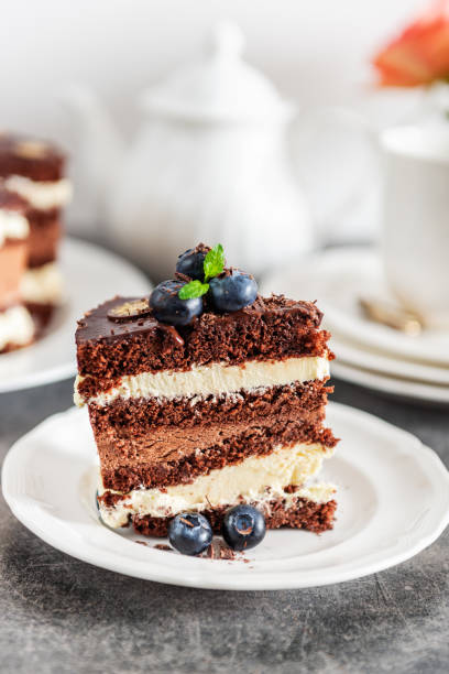 istock Dessert Menu Belgian Chocolate Layered Gateau 1175546851