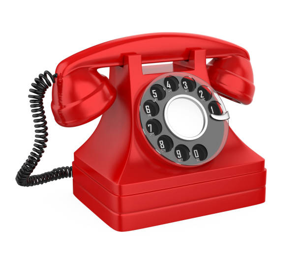 istock Red Vintage Telephone Isolated 1175552077