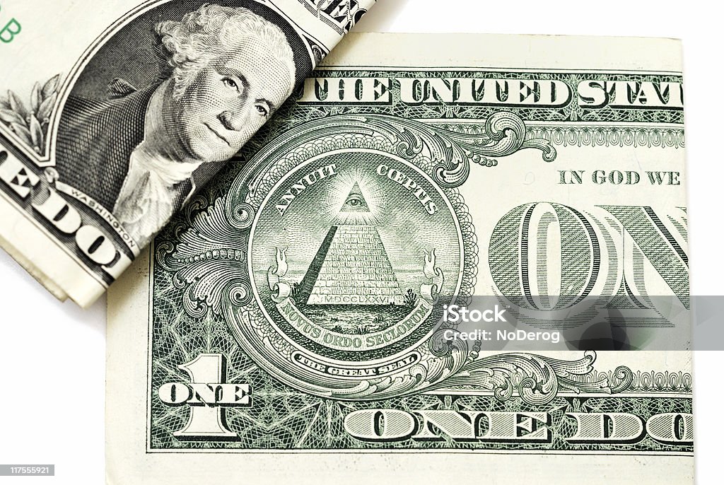 Un dollar bills - Photo de Billet d'1 dollar américain libre de droits