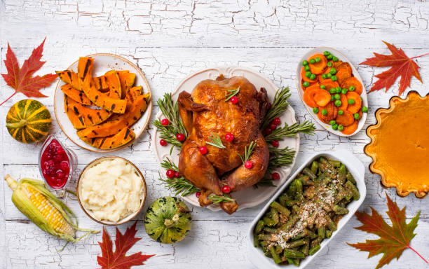 istock Thanksgiving Day traditional festive dinner 1175562436
