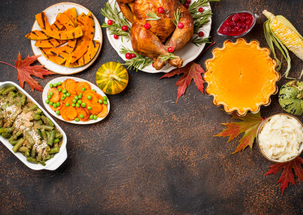 istock Thanksgiving Day traditional festive dinner 1175562708