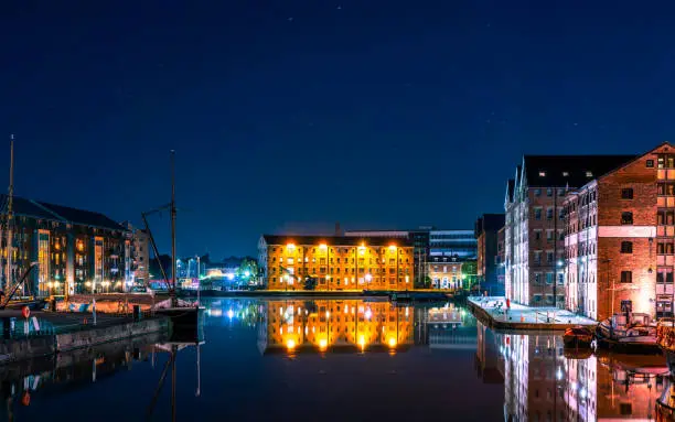 Gloucester Docks shot at 5am in the morning.