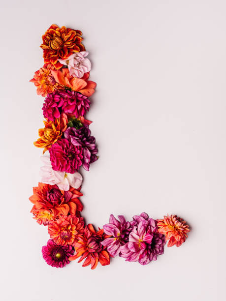 istock Flower alphabet series Letter L 1175570815
