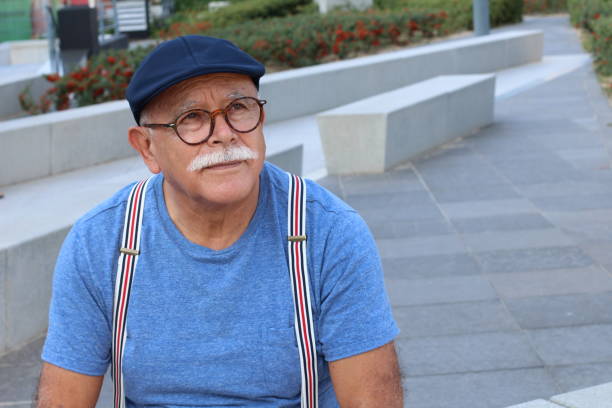 istock Stylish senior Hispanic man outdoors 1175571361