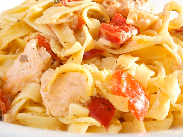 istock Pasta Collection - Tagliatelle with salmon and peppers 117557170