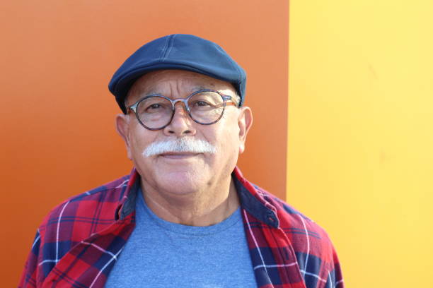 istock Senior Hispanic man close up with copy space 1175572913