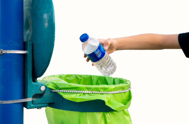 istock plastic water bottle discarded in recycling bin, or trash disposable plastic 1175574035