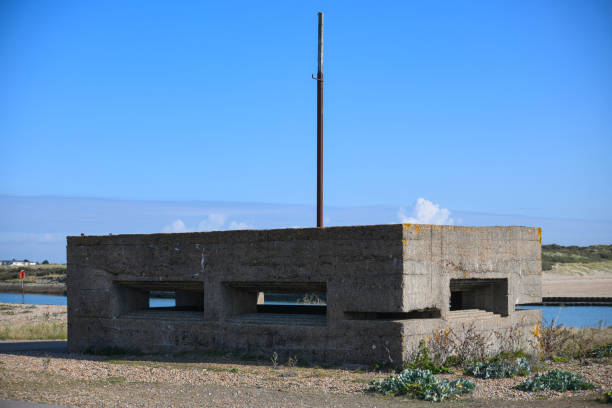 War pill box on the beach