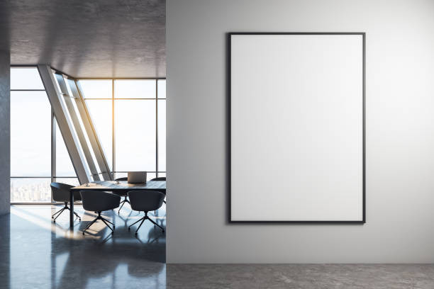 istock Modern meeting room with poster 1175575293