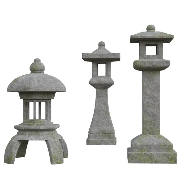 istock Japanese garden toro lamps 1175584674