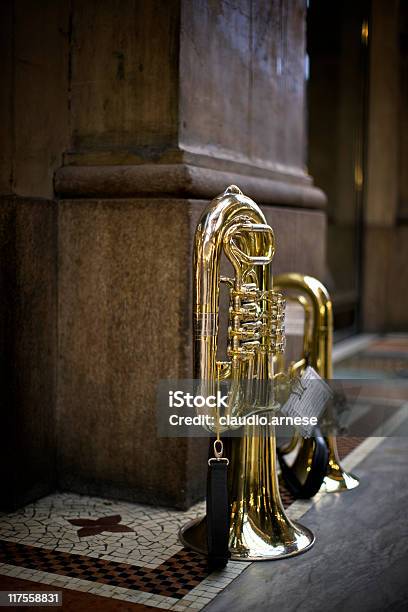 Trumpet Color Image Stock Photo - Download Image Now - Tuba, Musical Instrument, Brass Instrument