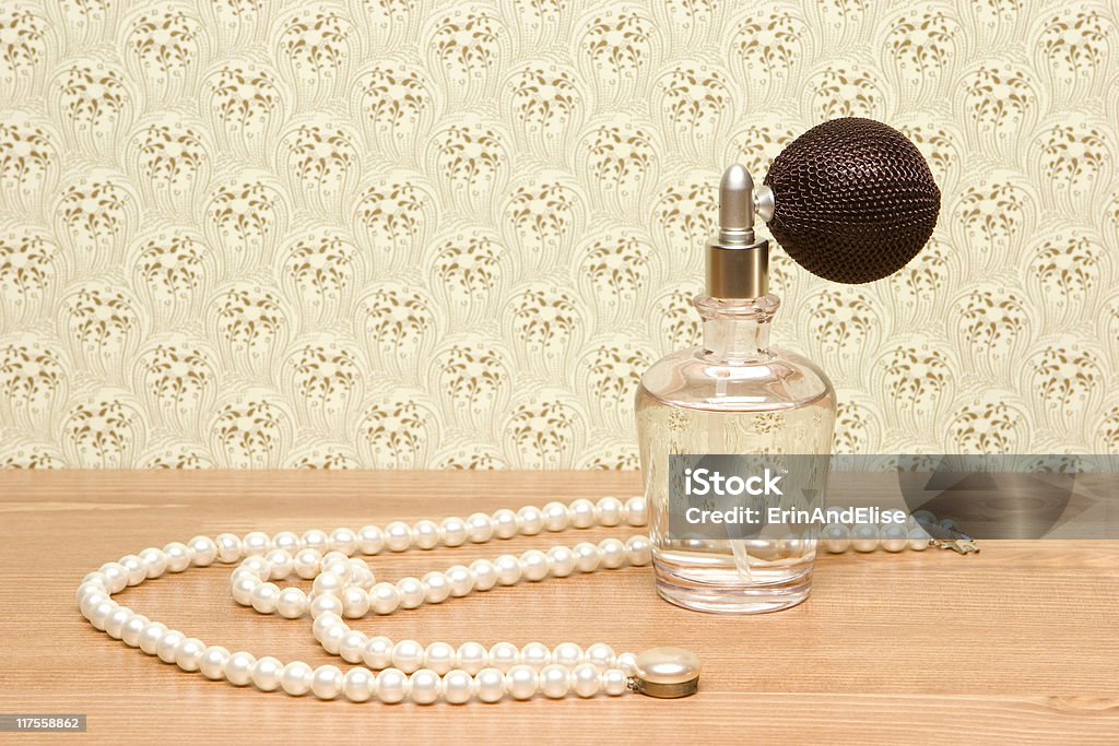 Perfume and Pearls  Beauty Stock Photo