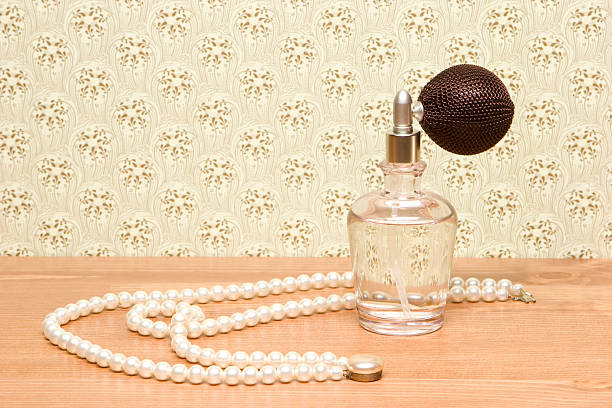 Perfume and Pearls stock photo