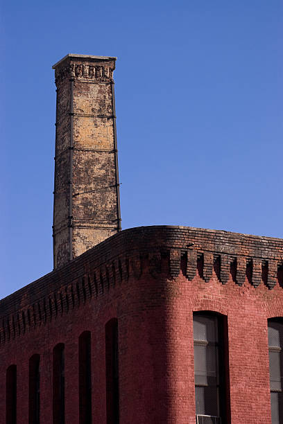 istock Industrial building with stove pipe in Williamsburg 117559737