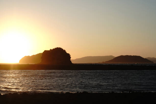 istock Amakusa coast with beautiful sunset 1175600622