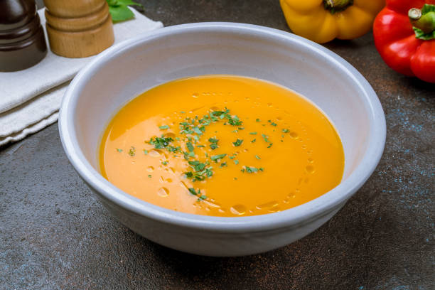 istock Soup cream of pumpkin 1175607989