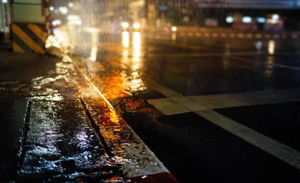 istock Rainy night in the big city. 1175608743