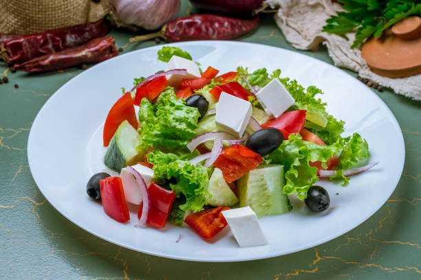istock Greek salad with feta 1175611240