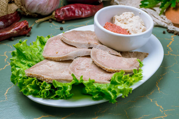 istock Beef tongue with horseradish 1175611272