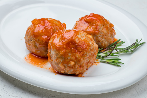 Turkey meatballs in tomato sauce