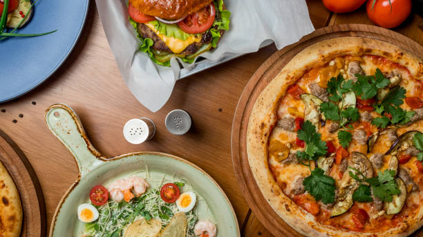 istock Pizza with meat and eggplant 1175613319