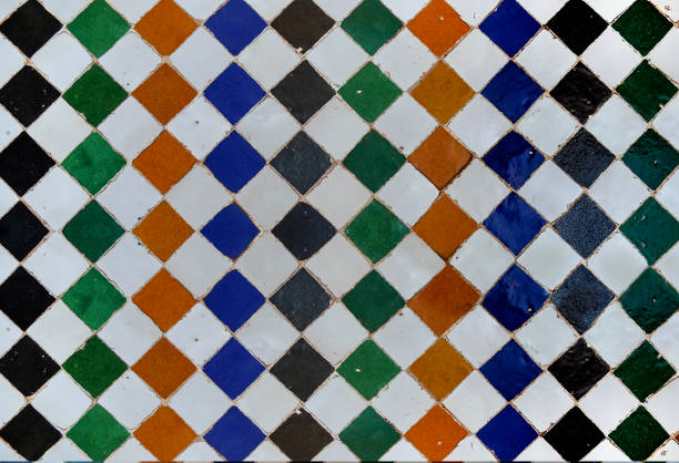 istock Colorful Moroccan mosaic square tiles 1175616114