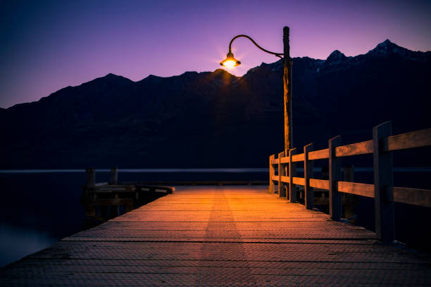 istock Glenorchy Pier Dusk 1175617129