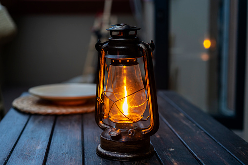 old fashioned bar lantern