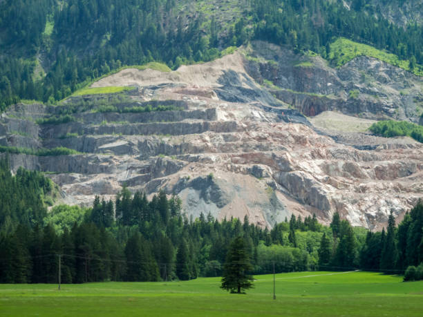 istock Quarry in Tyrol with trees 1175621398