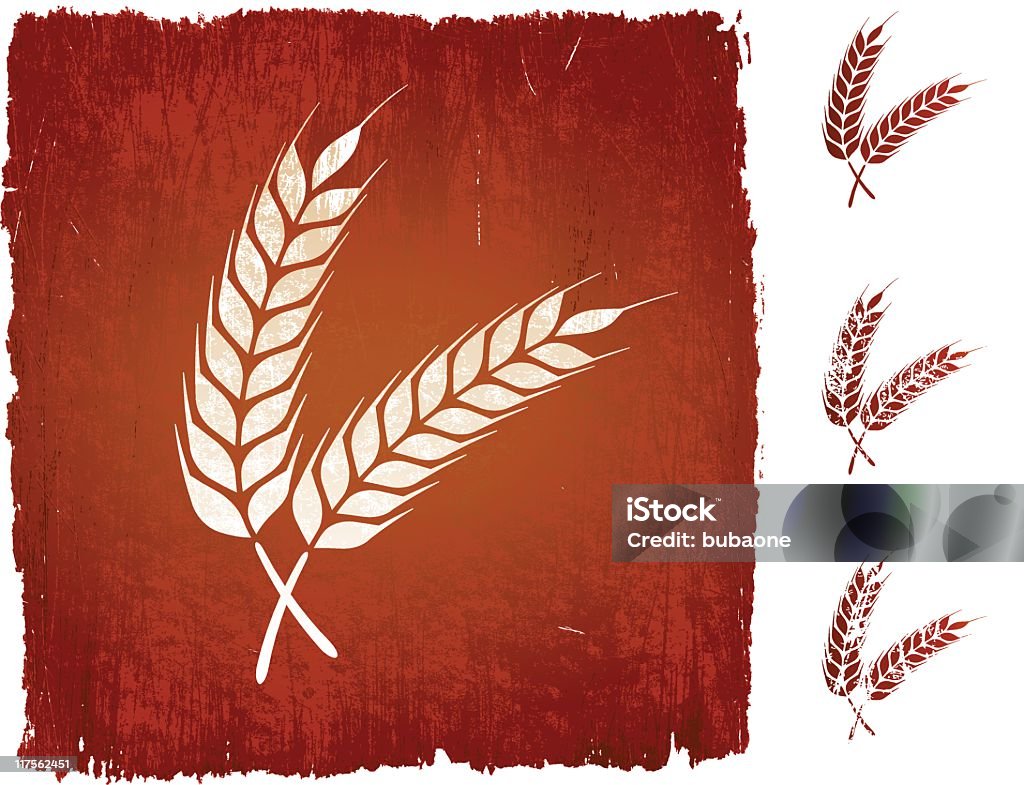 Spighe di grano su sfondo vettoriale royalty-free - arte vettoriale royalty-free di Agricoltura