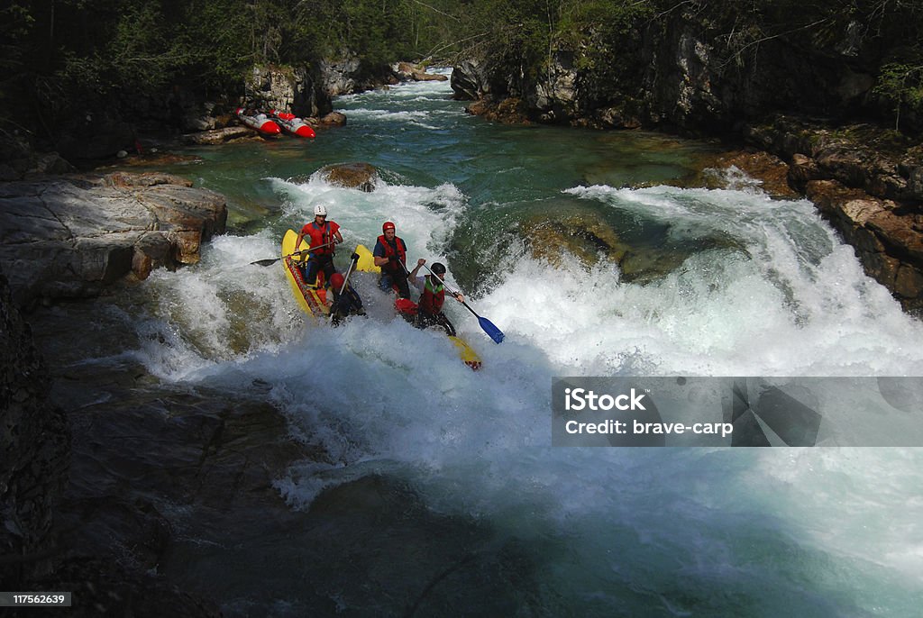 Aggressive Wasser - Lizenzfrei Wildwasser-Floßfahrt Stock-Foto