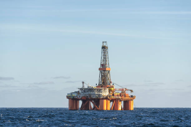 istock Offshore oil rig at day 1175633989